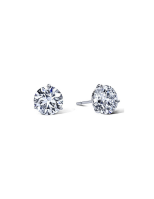 14K White Gold Lab Diamond Stud Earrings – 1.09ct - 7705
