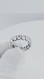 14K White Gold Lab Diamond Eternity Ring – 7.25ctw - 7724