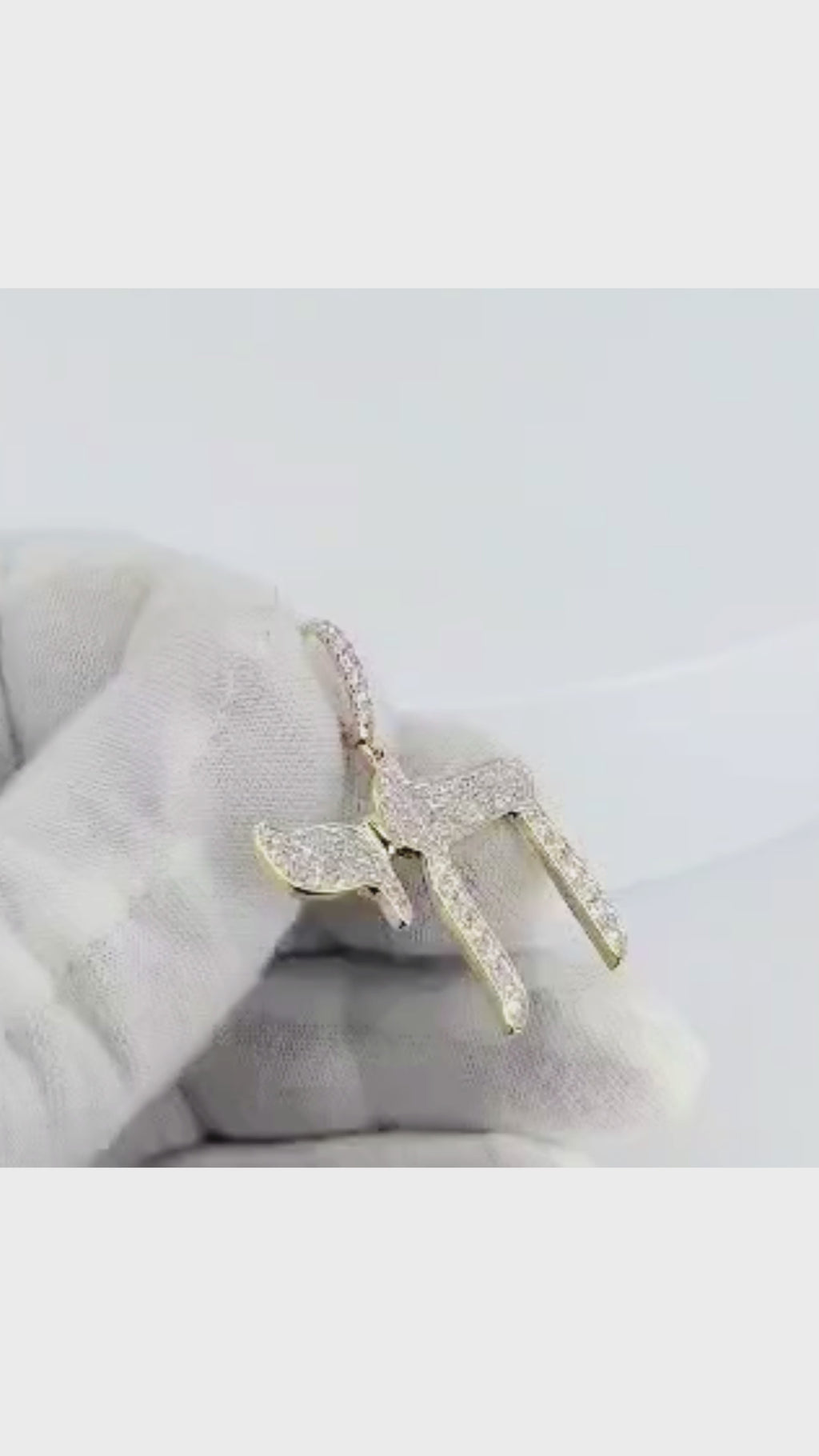 14K Yellow Gold Chai Diamond Pendant - 1347