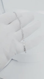 14K White Gold Lab Diamond Tennis Bracelet – 4.68ctw - 8811