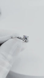 Platinum Lab Diamond Ring – 1.40ctw - 7718