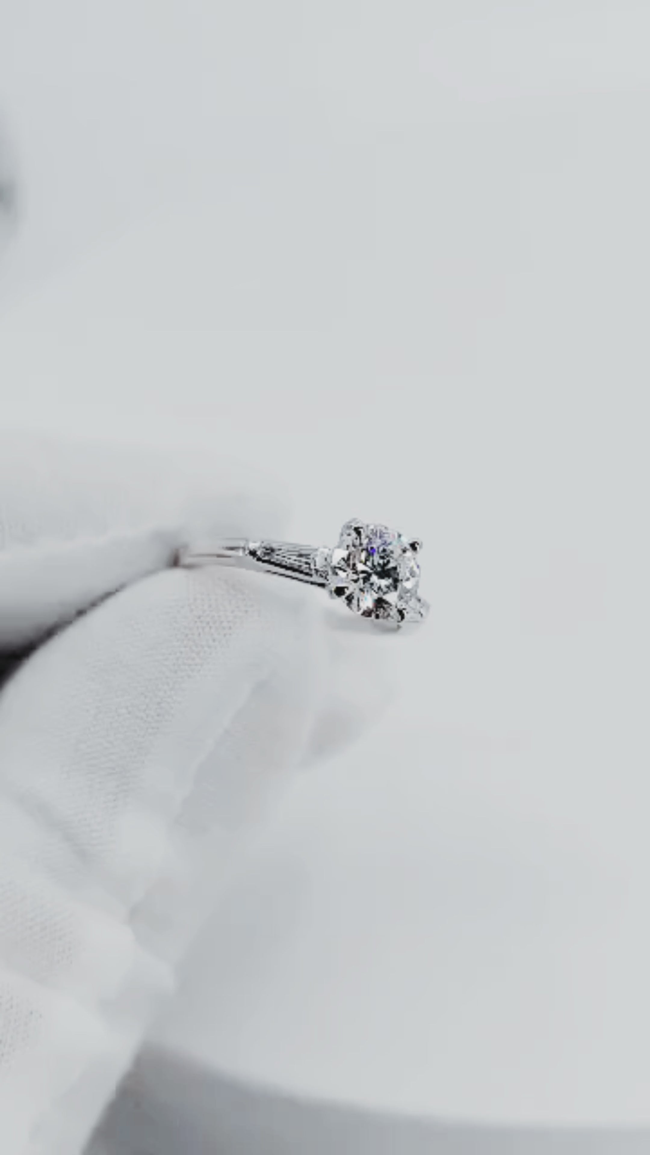 Platinum Lab Diamond Ring – 1.40ctw - 7718