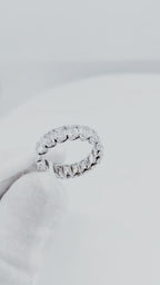 14K White Gold Infinity Lab Diamond Ring – 8.20ctw - 7721