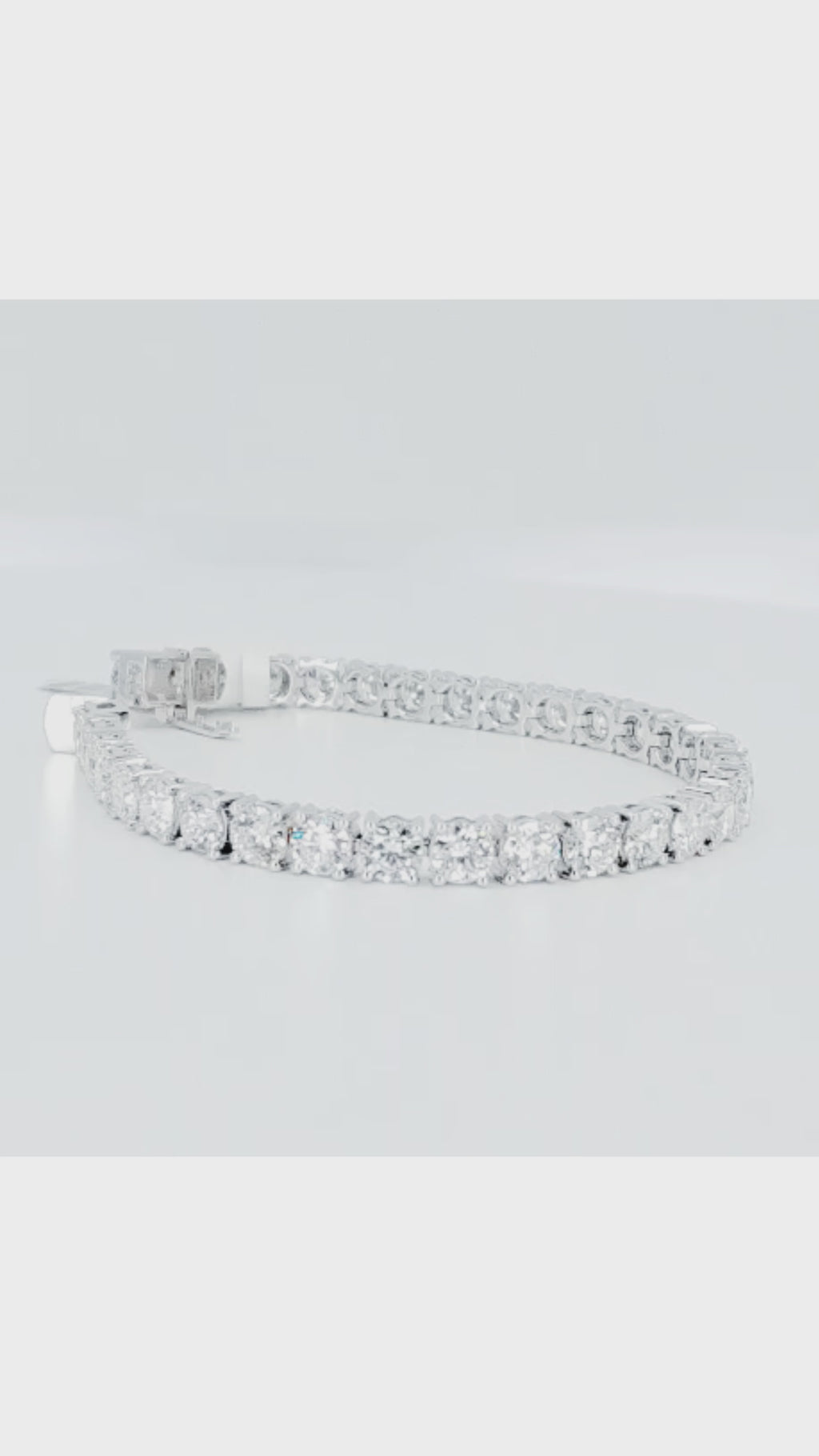 14K White Gold Lab Diamond Tennis Bracelet – 15.00ctw - 8817