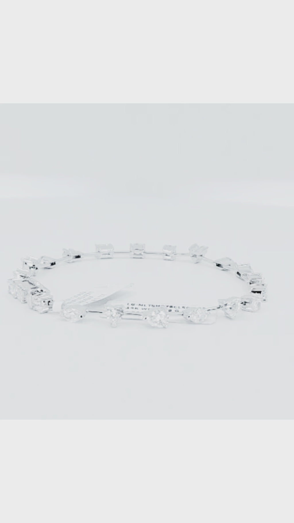14K White Gold Lab Diamond Tennis Bracelet – 4.50ctw - 8815