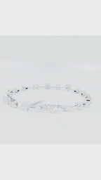 14K White Gold Lab Diamond Tennis Bracelet – 4.50ctw - 8815