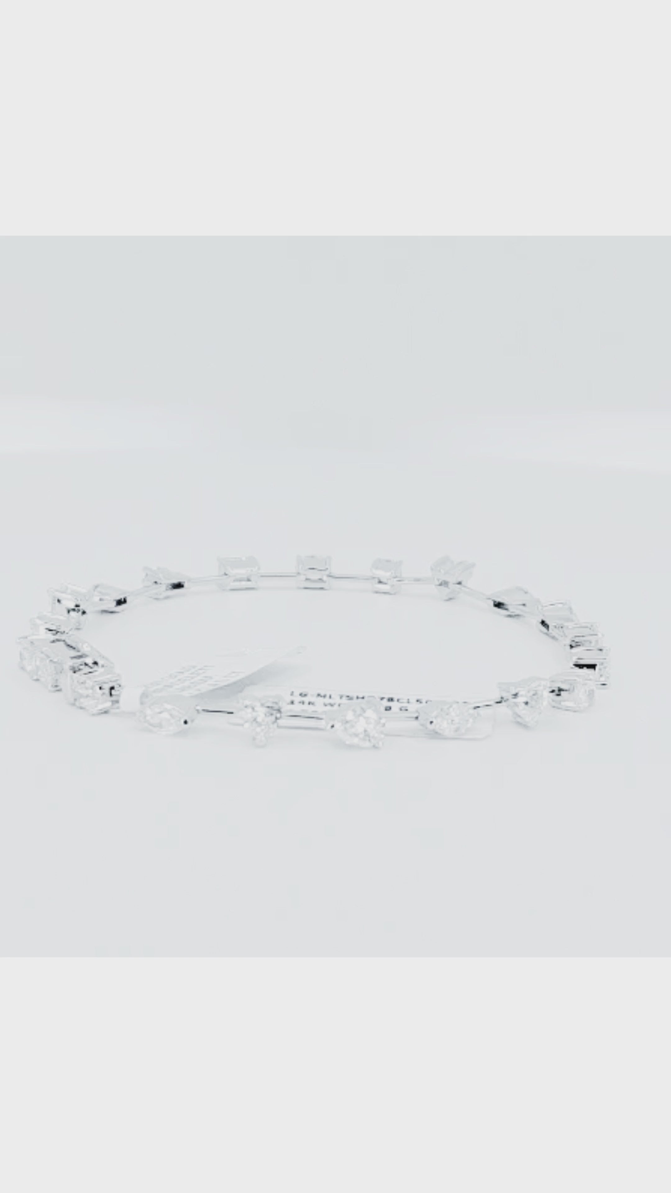 14K White Gold Lab Diamond Tennis Bracelet – 4.50ctw - 8815