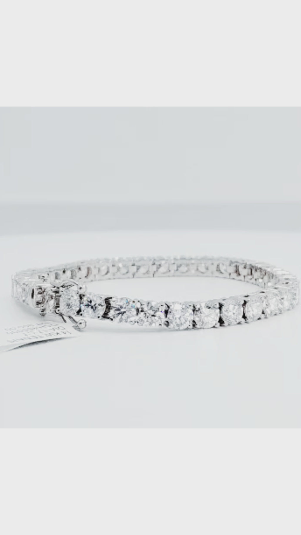 14K White Gold Lab Diamond Tennis Bracelet – 17.00ctw - 8818