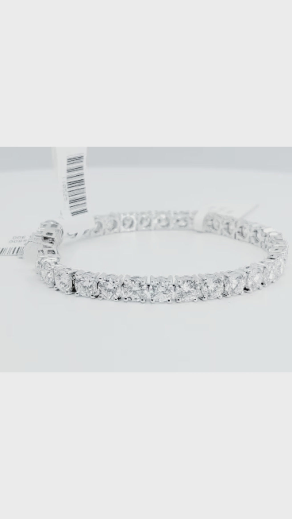 14K White Gold Lab Diamond Tennis Bracelet – 15.00ctw - 8819