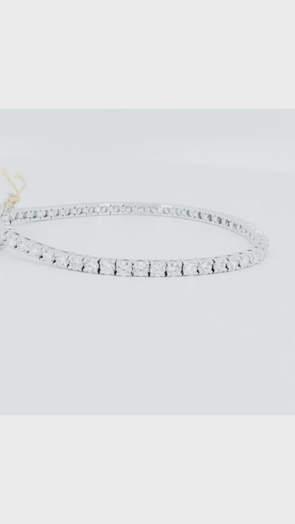 14K White Gold Lab Diamond Tennis Bracelet – 5.12ctw - 8810