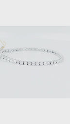 14K White Gold Lab Diamond Tennis Bracelet – 5.12ctw - 8810