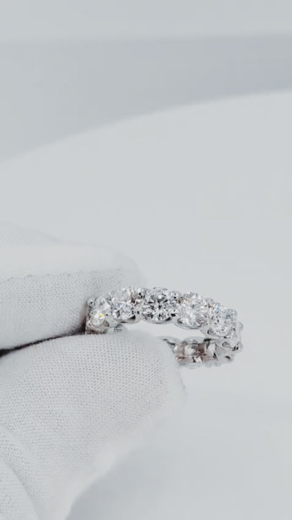 14K White Gold Lab Diamond Eternity Ring – 8.20ctw - 7723