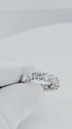 14K White Gold Lab Diamond Eternity Ring – 8.20ctw - 7723