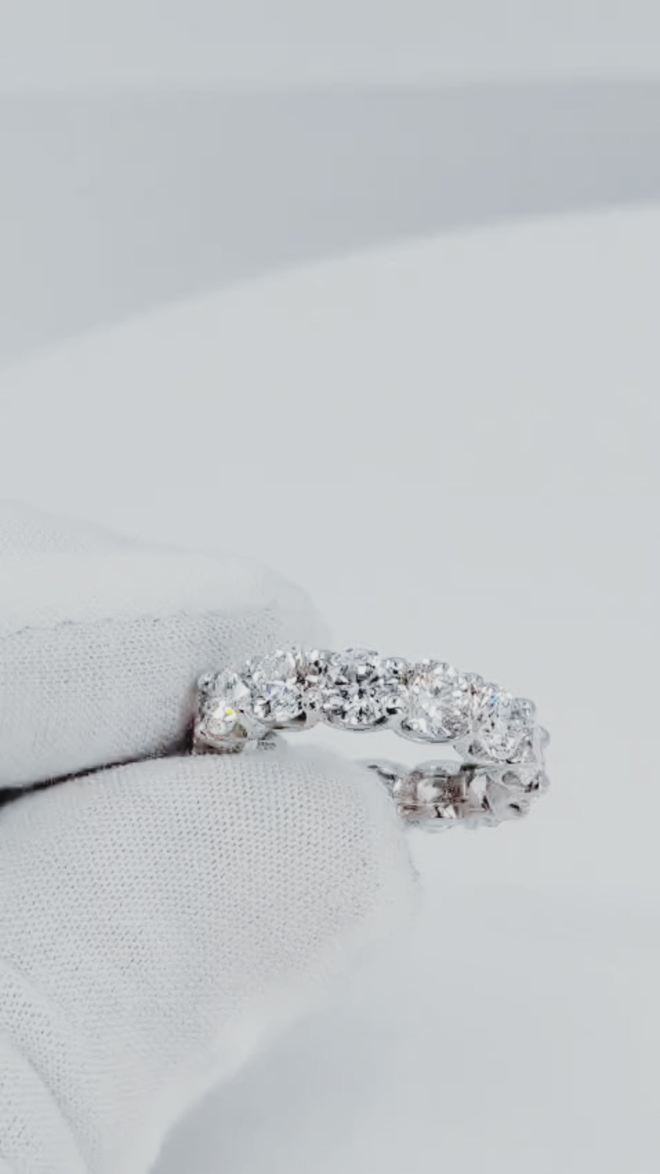 14K White Gold Lab Diamond Eternity Ring – 8.20ctw - 7723