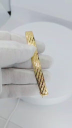 14K Yellow Gold Wide Style Bracelet - 12B4