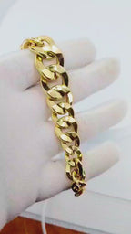 14K Yellow Gold Hoops Bracelet - 12A1