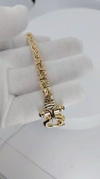 14K Yellow Gold Stylish Bracelet - 12B6